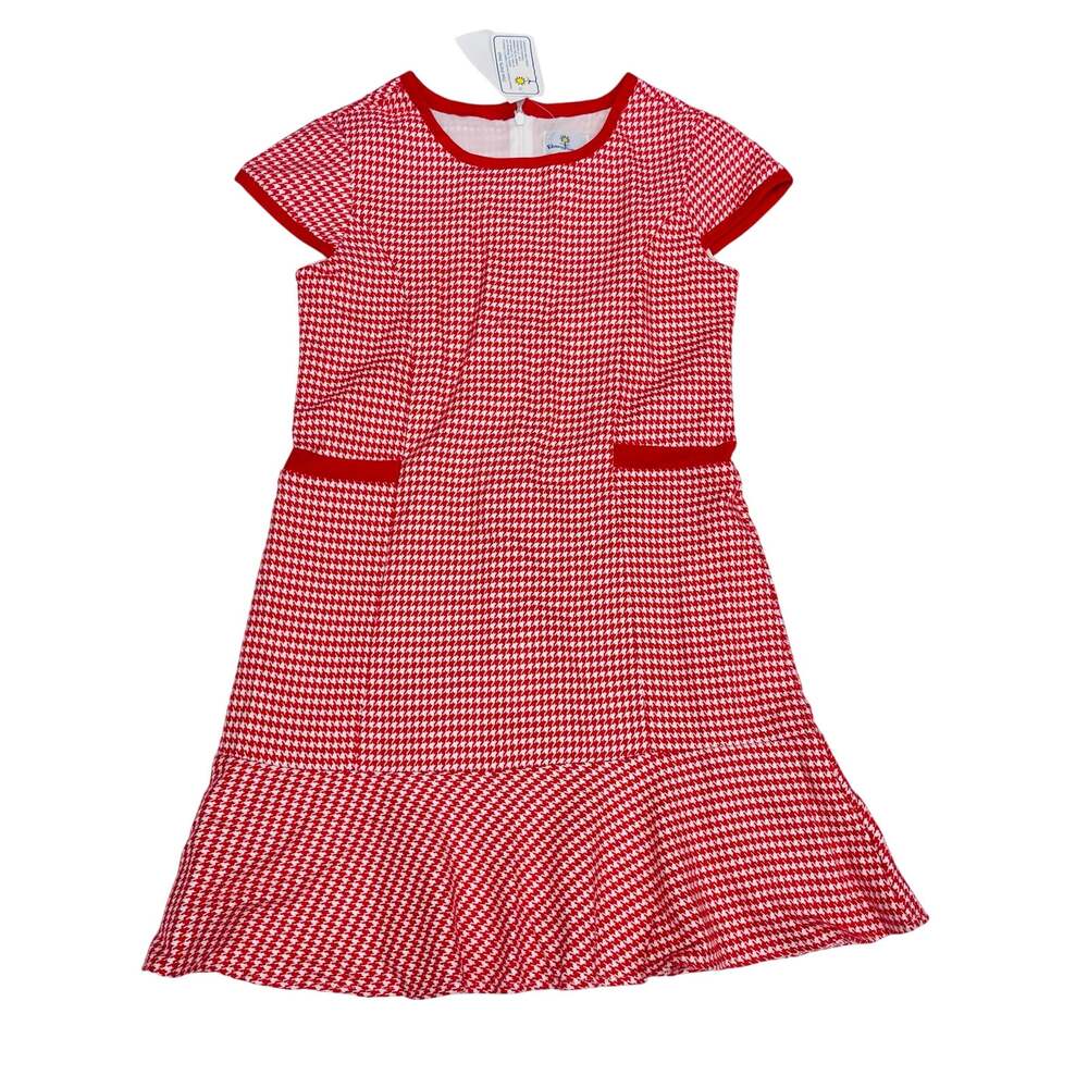 NWT Florence Eiseman Size 12 Houndstooth Dress with Pockets